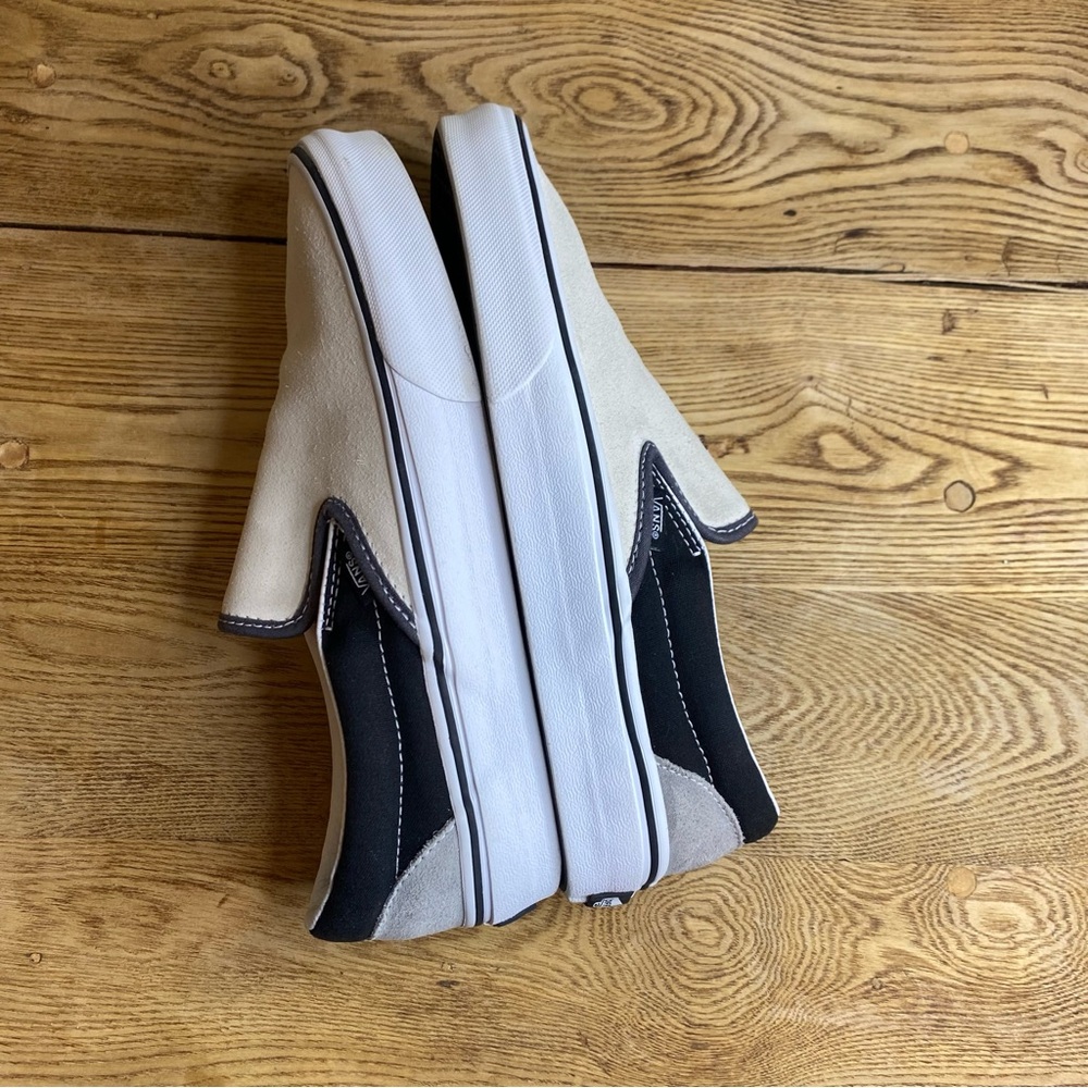 Vans Classic Slip On Mix & Match Sneakers Black and White Women 9 Men 7.5 - Picture 8 of 9